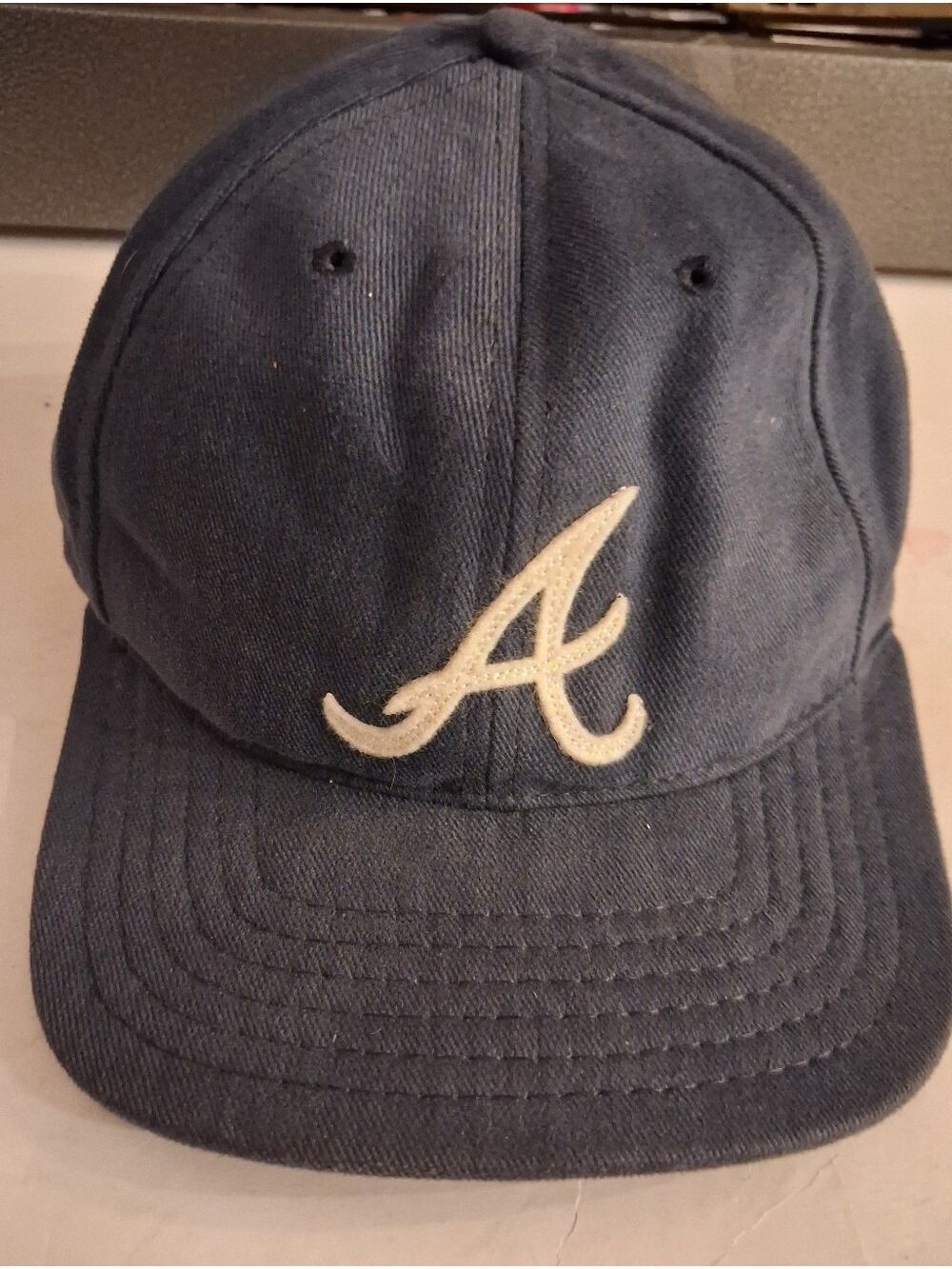 Vintage American Needle Wool Atlanta Braves Fitted Cap - Made In USA